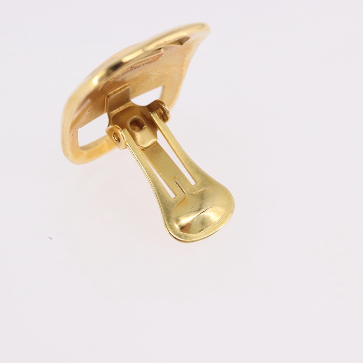Salvatore Ferragamo Vala Earring Metal Gold Auth am11968V