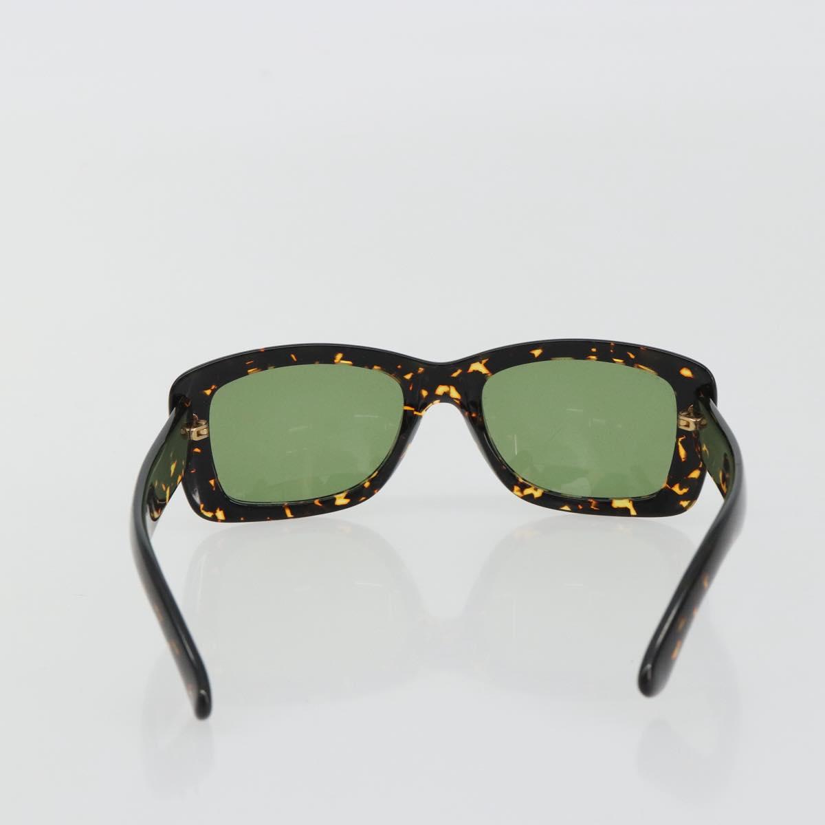 SAINT LAURENT Sunglasses Plastic Brown Gold Auth am11969A