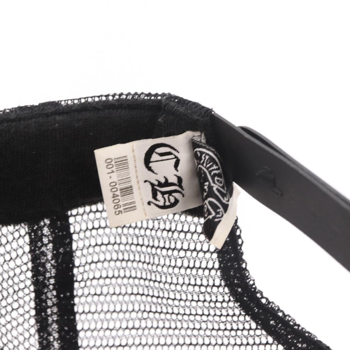 Chrome Hearts Tracker Cap Cotton Black White Gold Auth am11970V