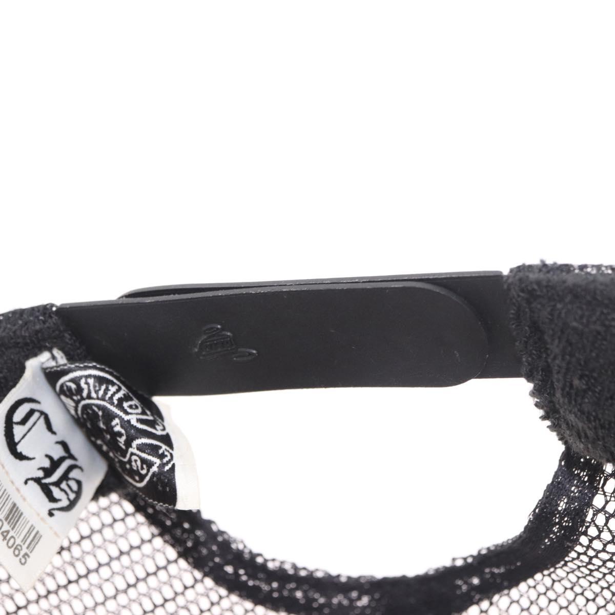 Chrome Hearts Tracker Cap Cotton Black White Gold Auth am11970V
