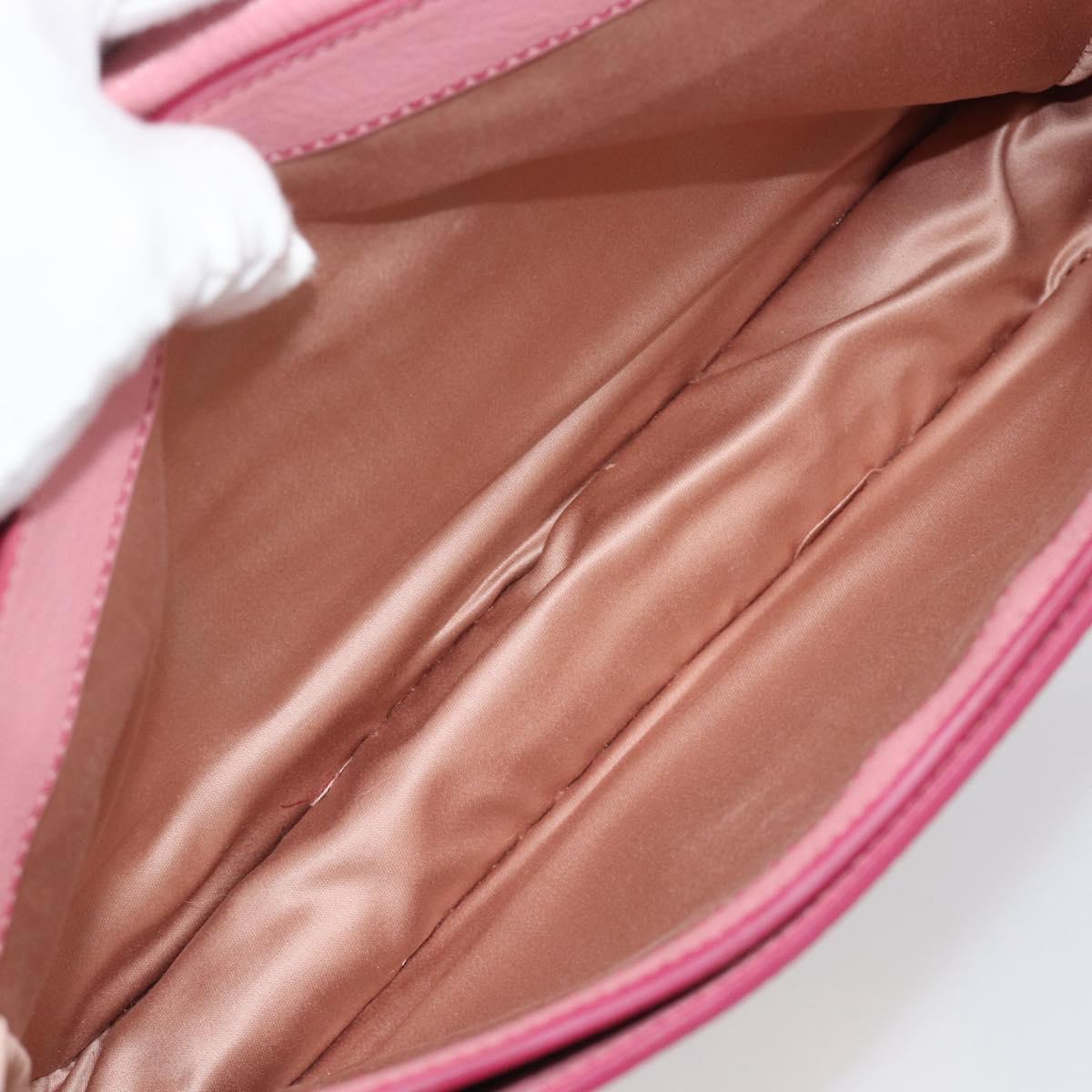 Miu Miu Hand Bag Leather 2way Pink Gold RN0726 Auth am11972V
