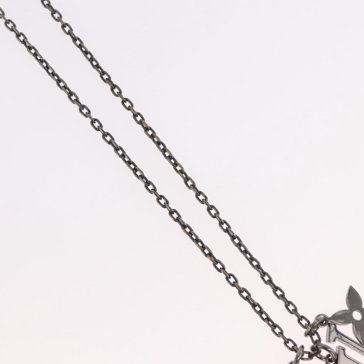 LOUIS VUITTON Necklace metal Silver M00317 LV Auth am11978A