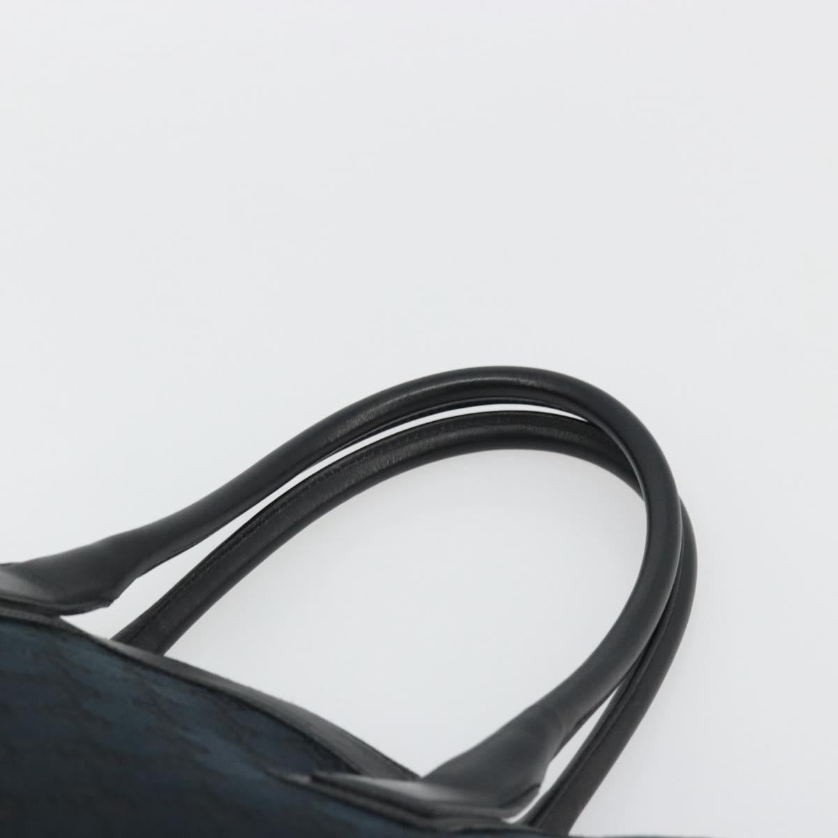 GUCCI GG Canvas Hand Bag Black Silver 000 0855 Auth am11991V