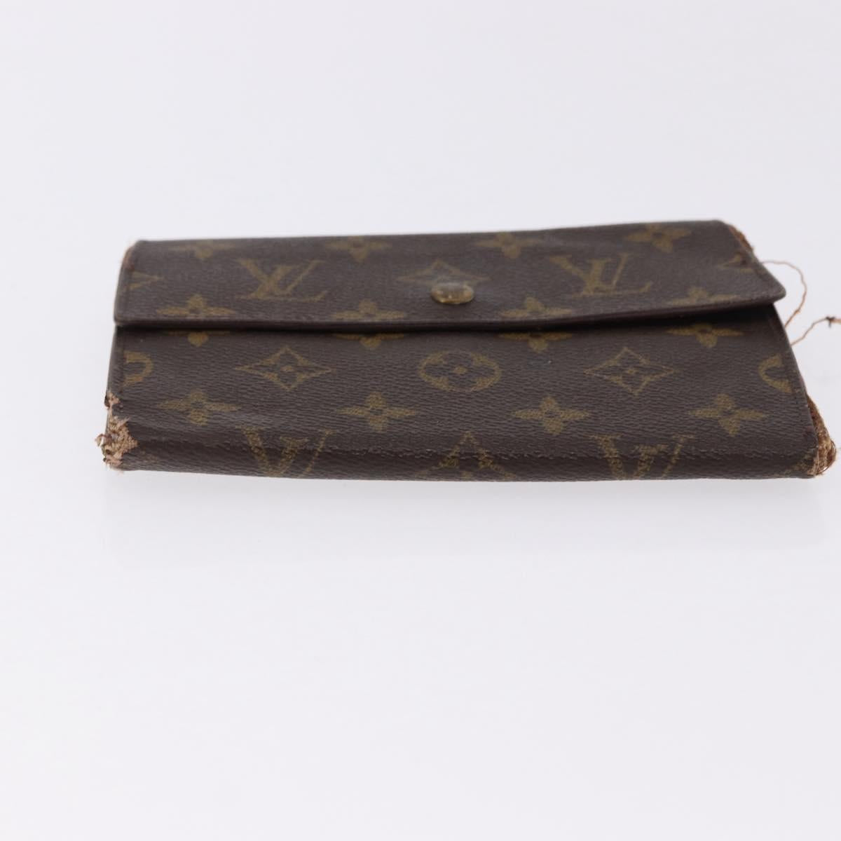 LOUIS VUITTON Monogram Taiga Damier Ebene Wallet 7 Set Black Green Auth am11994