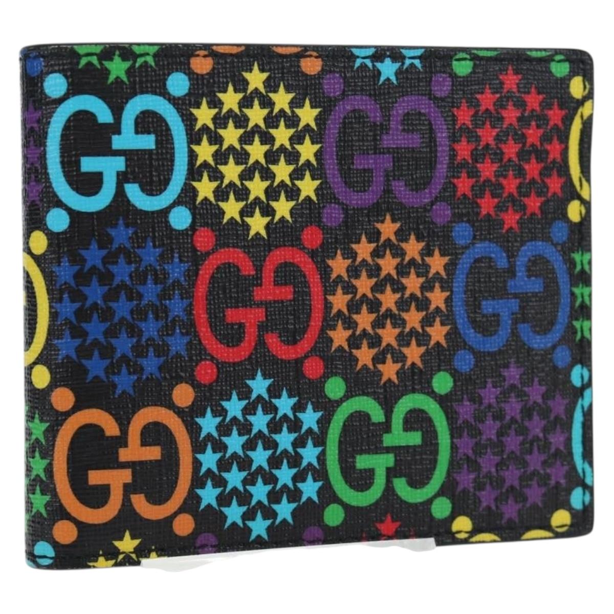 GUCCI GG Psychedelic Wallet PVC Multicolor 601089 Auth am11997M