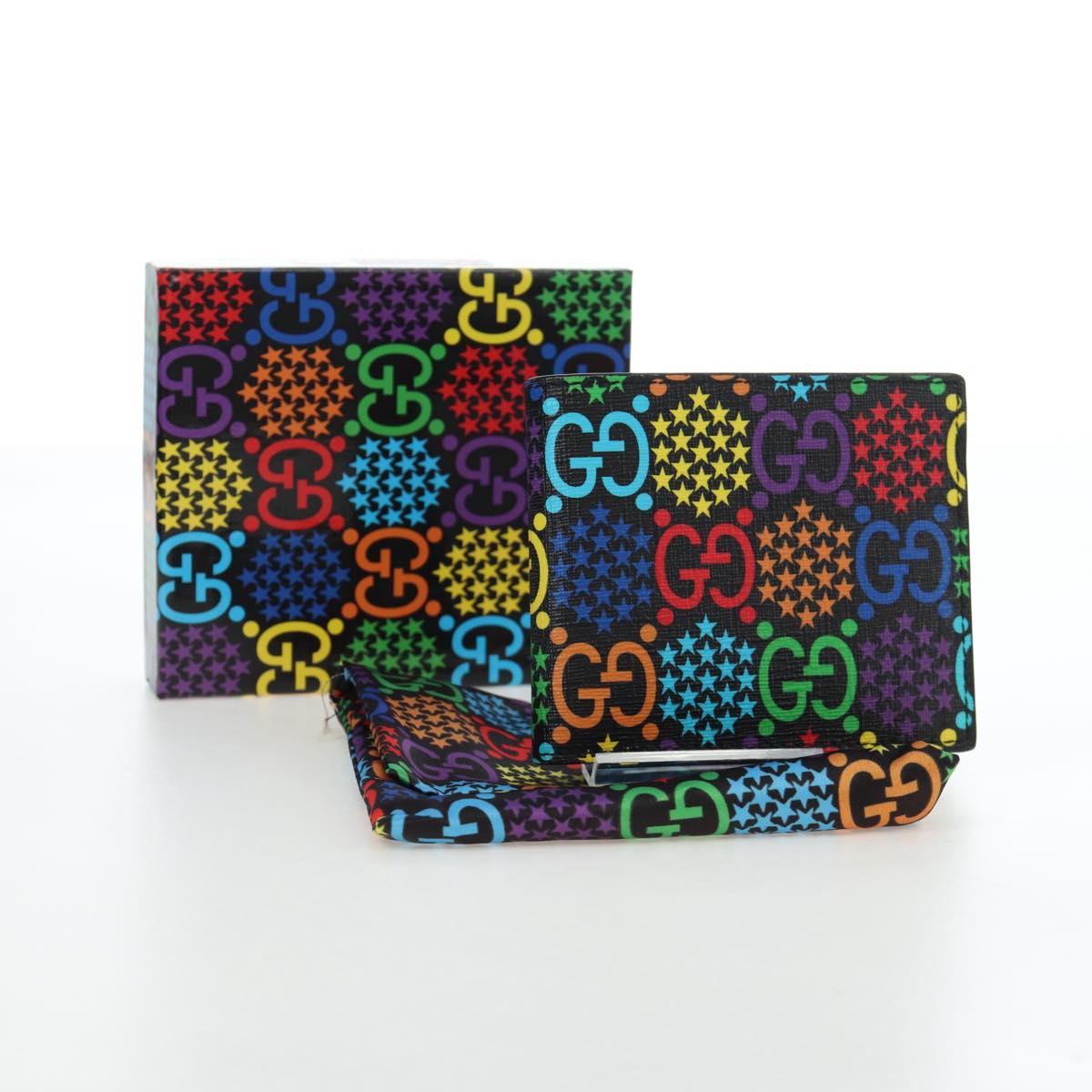 GUCCI GG Psychedelic Wallet PVC Multicolor 601089 Auth am11997M