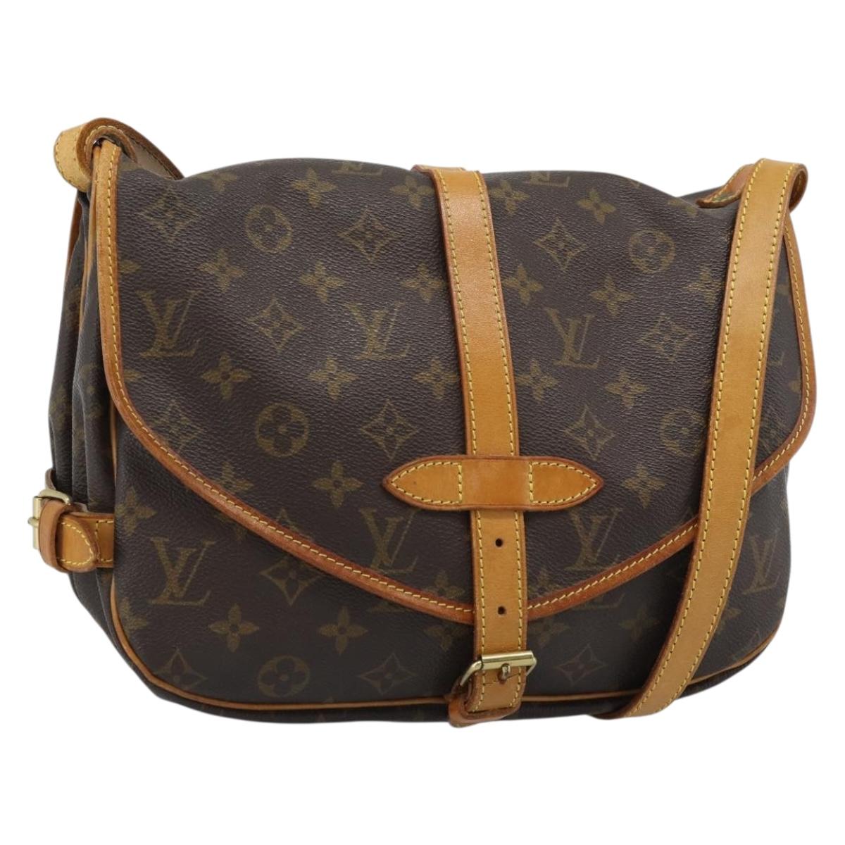 LOUIS VUITTON Monogram Saumur 30 Shoulder Bag M42256 LV Auth am11998A