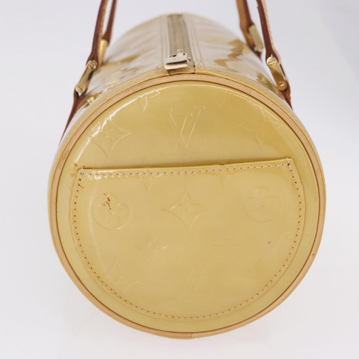 LOUIS VUITTON Monogram Vernis Bedford Hand Bag Beige M91006 LV Auth am12001V