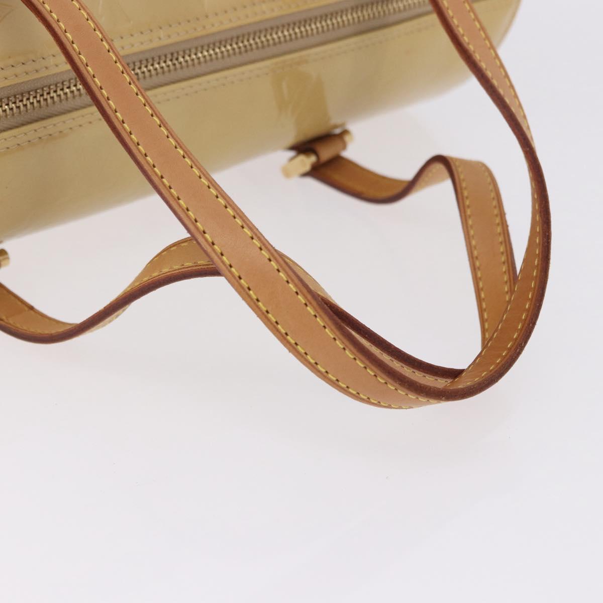 LOUIS VUITTON Monogram Vernis Bedford Hand Bag Beige M91006 LV Auth am12001V