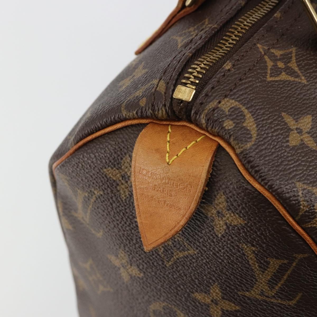 LOUIS VUITTON Monogram Speedy 25 Hand Bag M41528 LV Auth am12008A