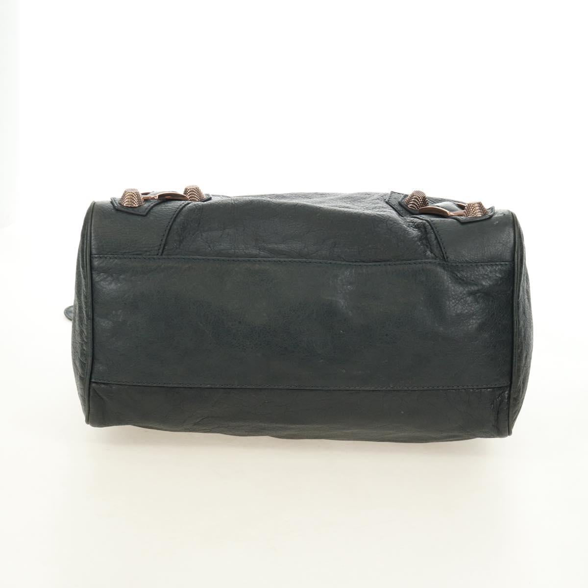 BALENCIAGA Giant Vero Hand Bag Leather 2way Gray 263244 Auth am12009SAM