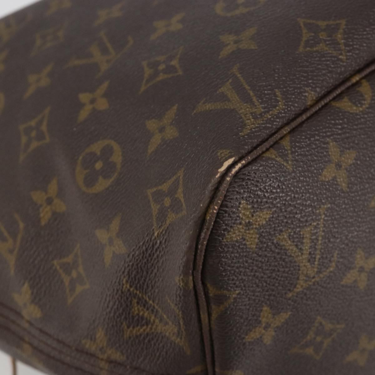 LOUIS VUITTON Monogram Neverfull MM Tote Bag M40156 LV Auth am12011A