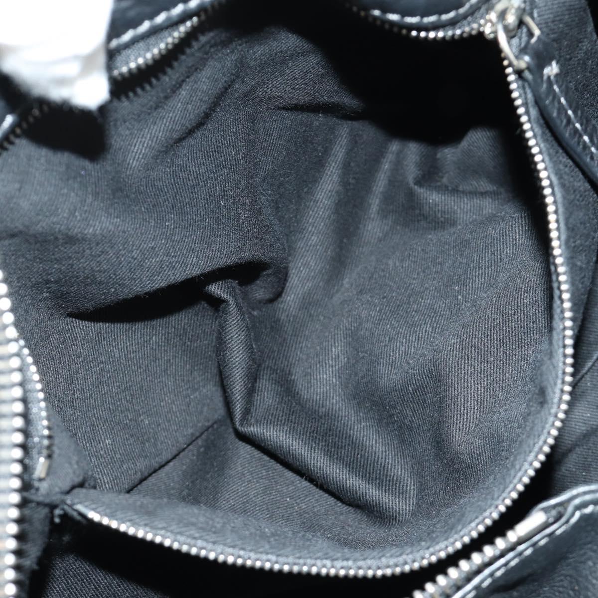 Chloe Paddington Hand Bag Leather Black Gold Silver Auth am12013SAM