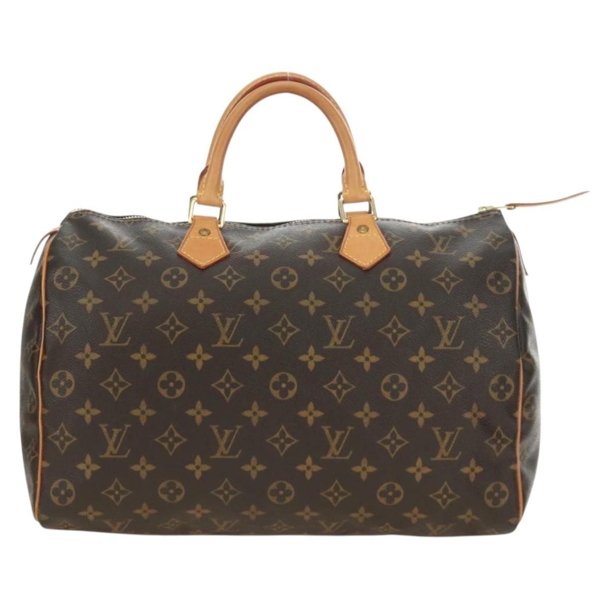 LOUIS VUITTON Monogram Speedy 35 Hand Bag M41524 LV Auth am12014V