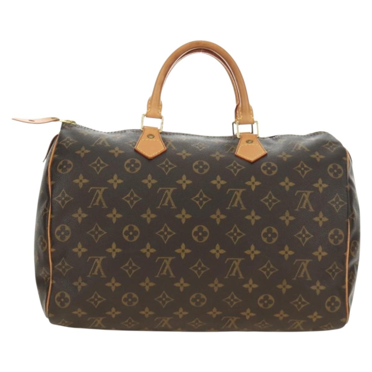LOUIS VUITTON Monogram Speedy 35 Hand Bag M41524 LV Auth am12014V