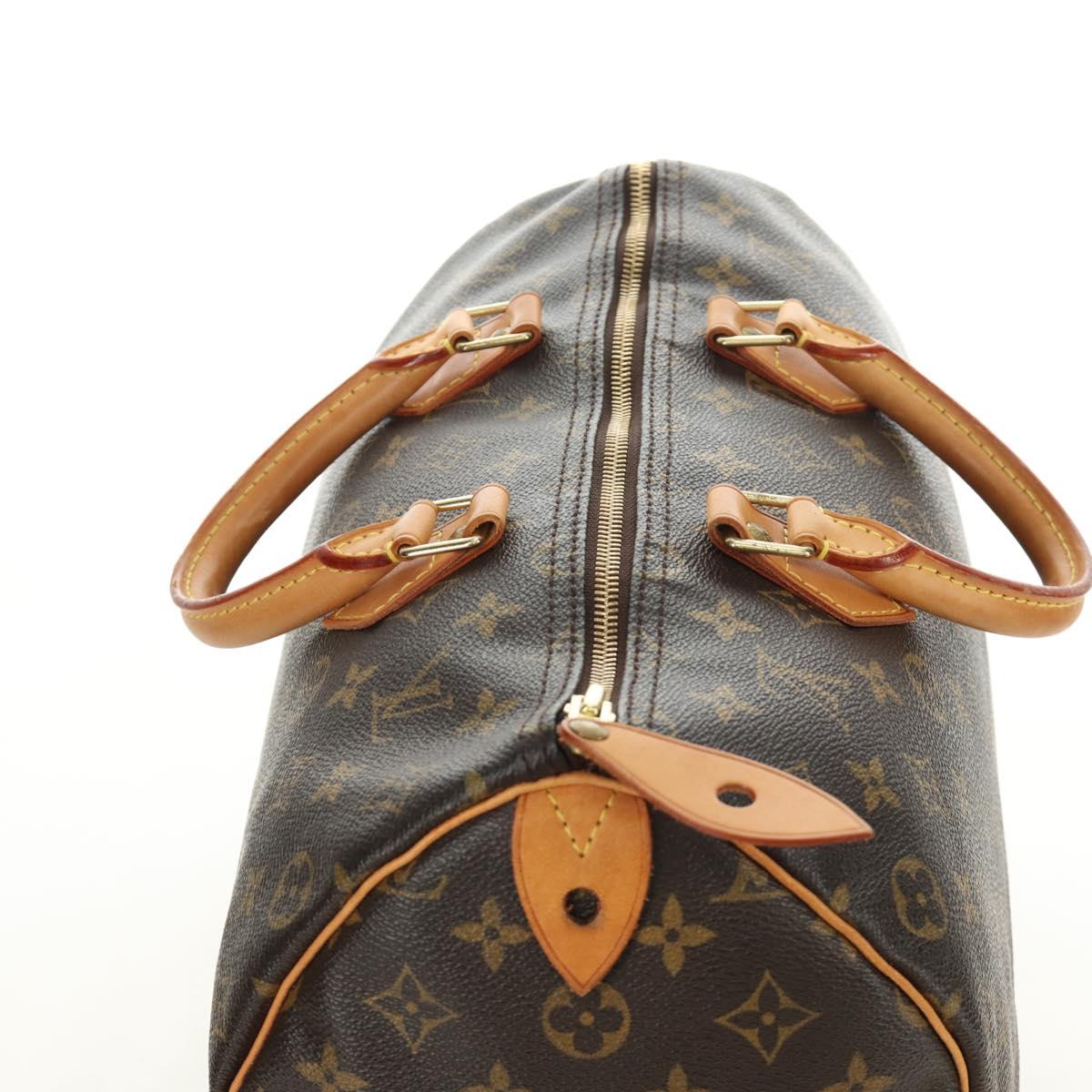 LOUIS VUITTON Monogram Speedy 35 Hand Bag M41524 LV Auth am12014V