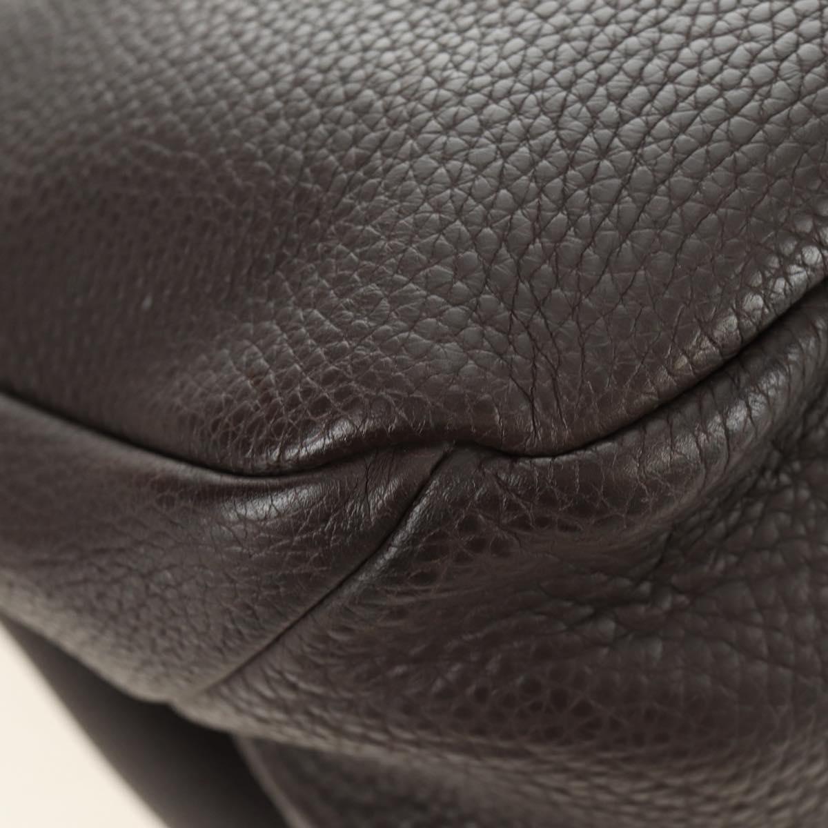 BOTTEGA VENETA Tote Bag Leather Brown Auth am12017V