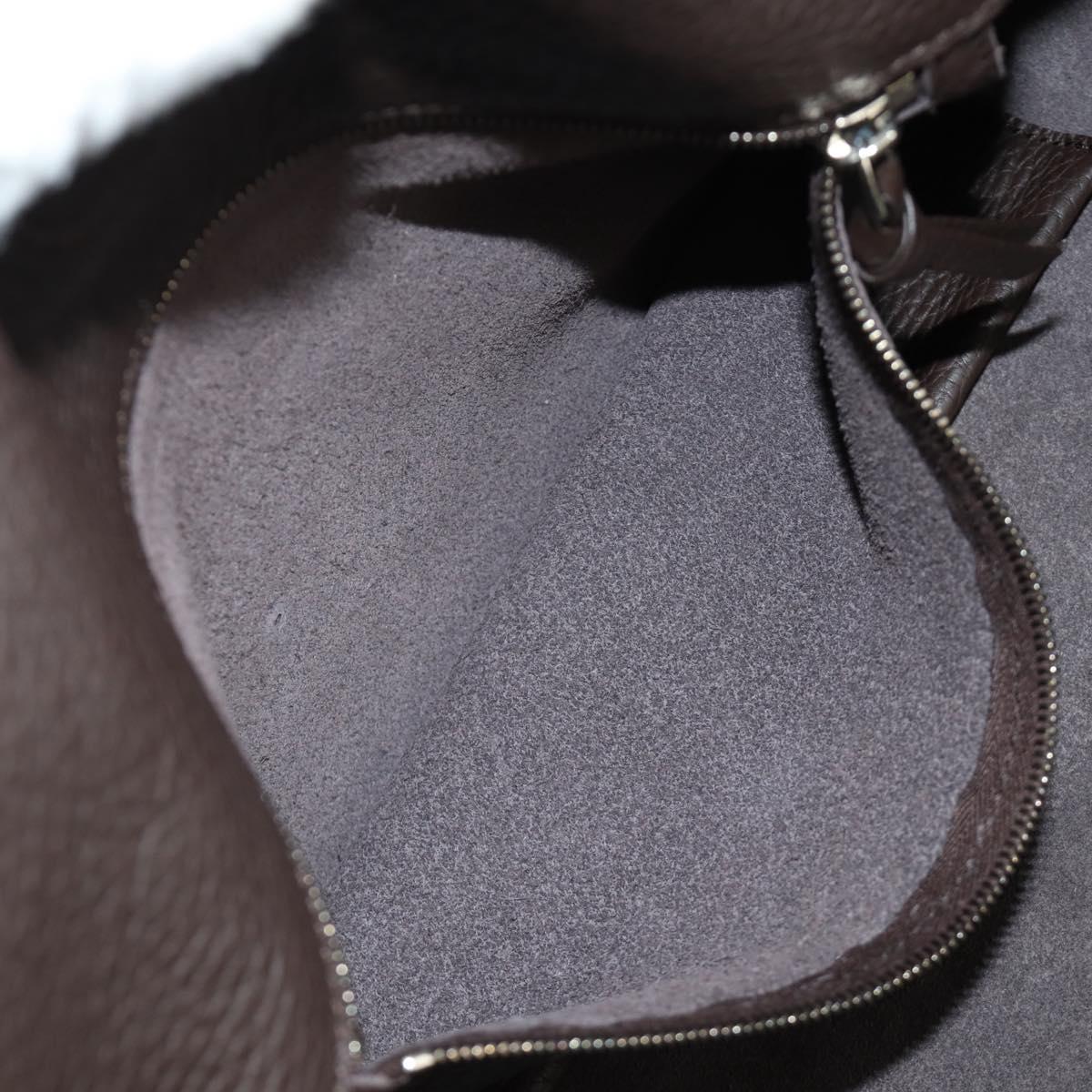 BOTTEGA VENETA Tote Bag Leather Brown Auth am12017V