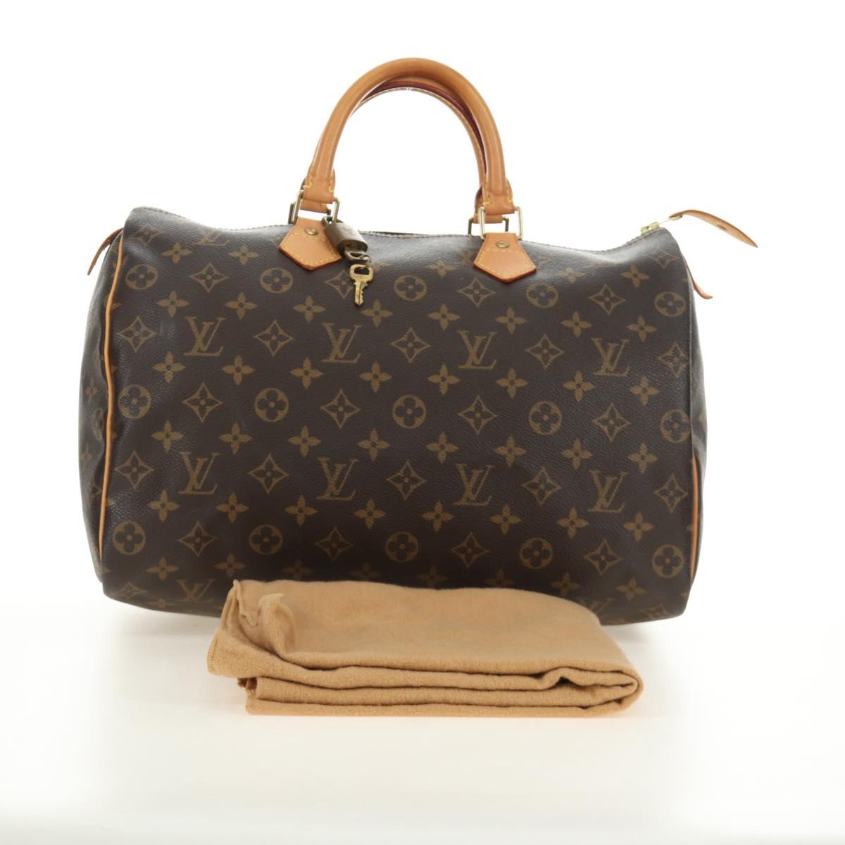LOUIS VUITTON Monogram Speedy 35 Hand Bag M41524 LV Auth am12023V