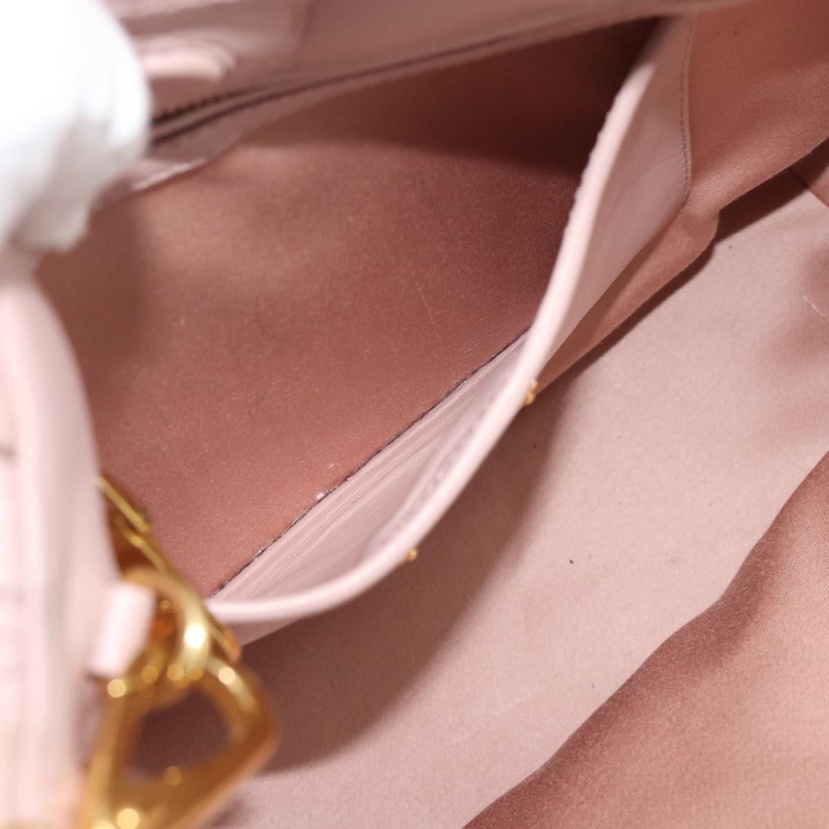 Miu Miu Hand Bag Leather 2way Pink Gold 5BG061 Auth am12025V
