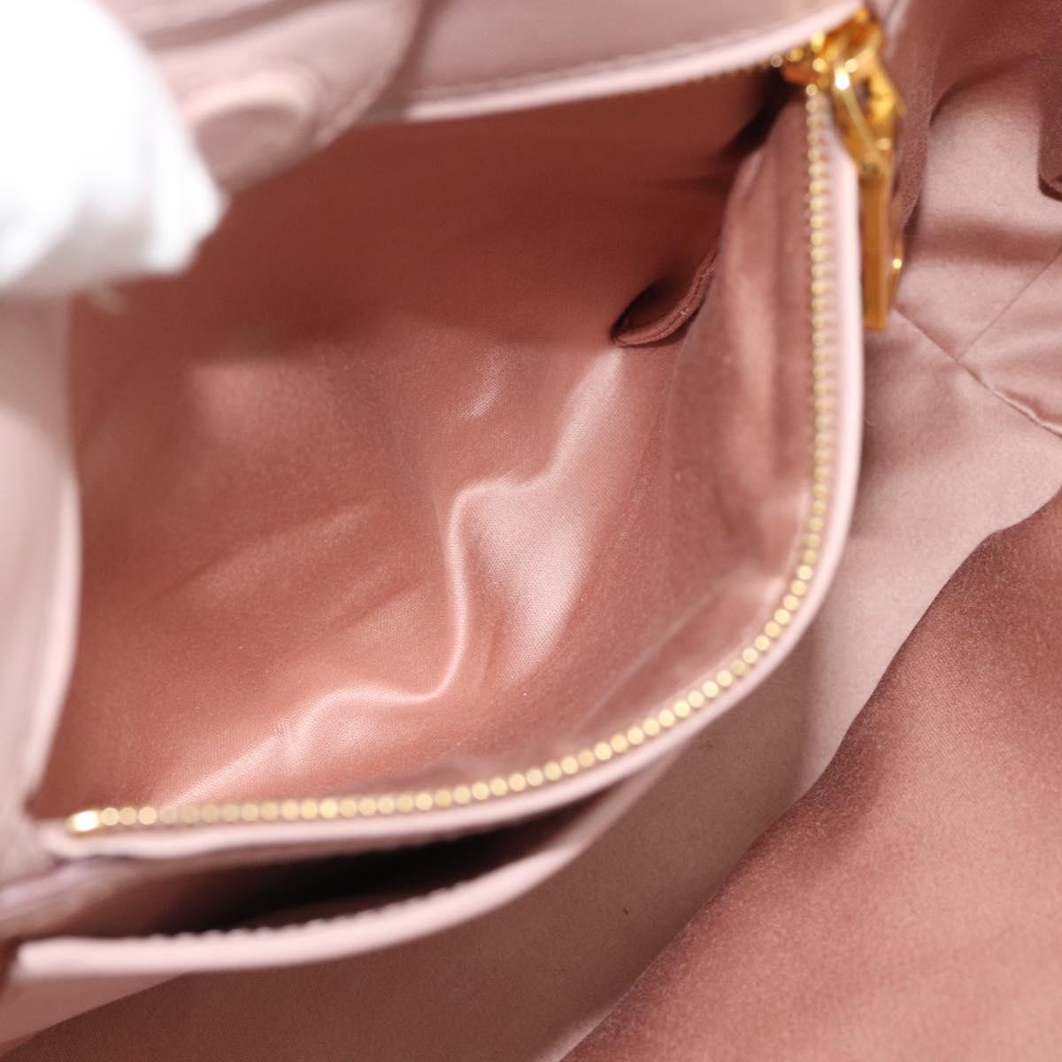 Miu Miu Hand Bag Leather 2way Pink Gold 5BG061 Auth am12025V