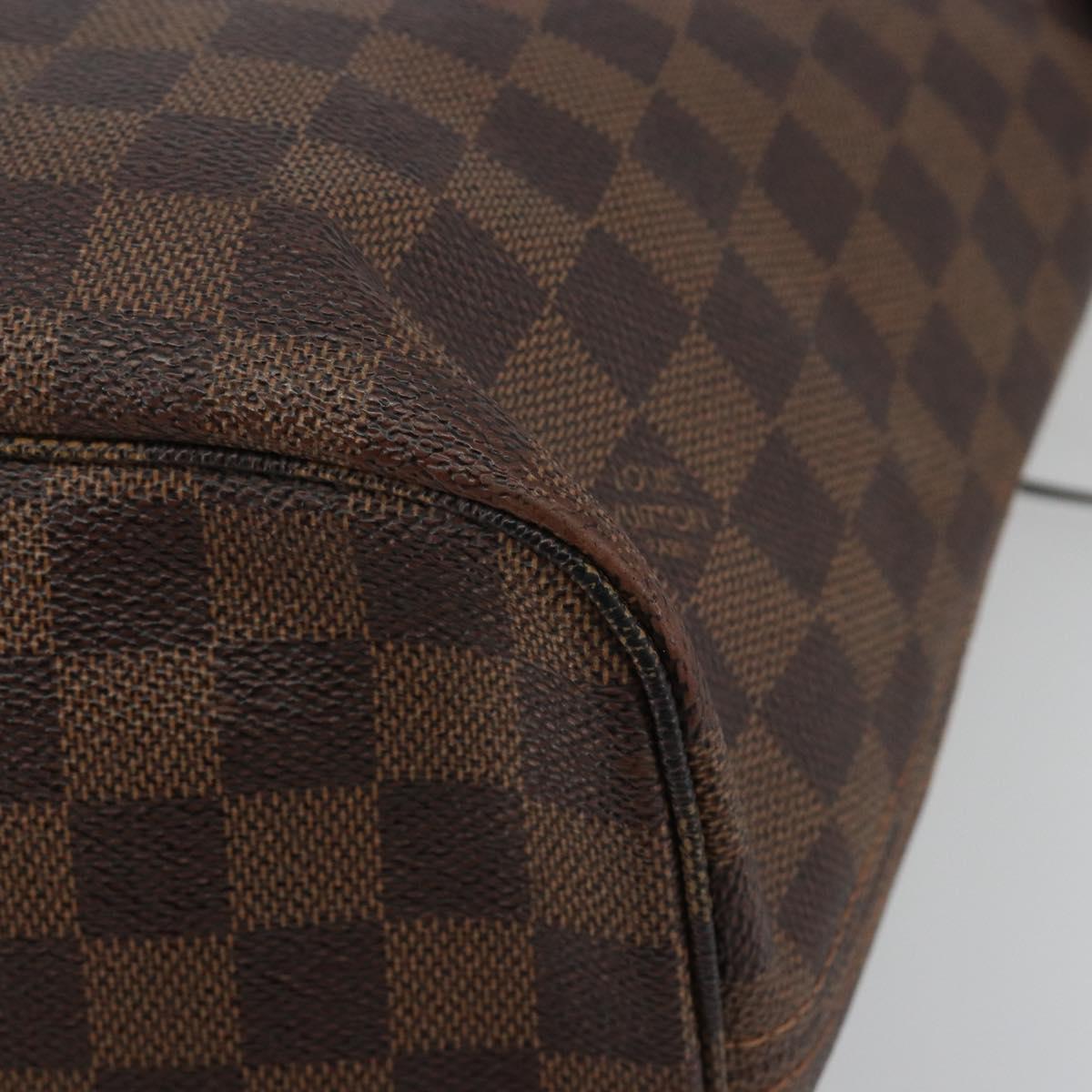 LOUIS VUITTON Damier Ebene Neverfull MM Tote Bag N51105 LV Auth am12029