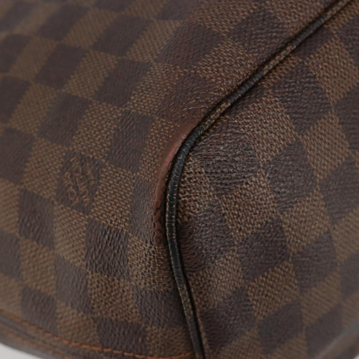 LOUIS VUITTON Damier Ebene Neverfull MM Tote Bag N51105 LV Auth am12029