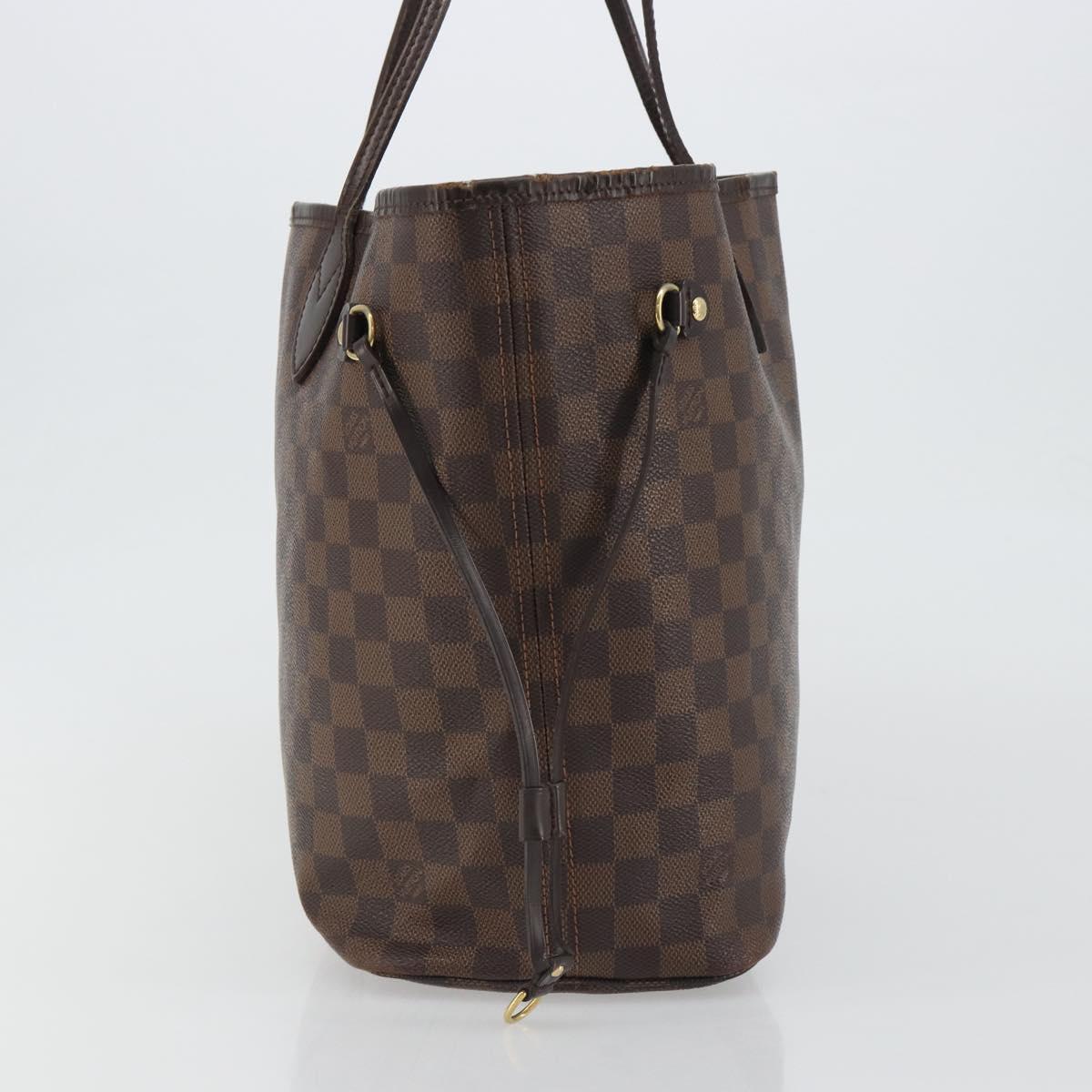 LOUIS VUITTON Damier Ebene Neverfull MM Tote Bag N51105 LV Auth am12029