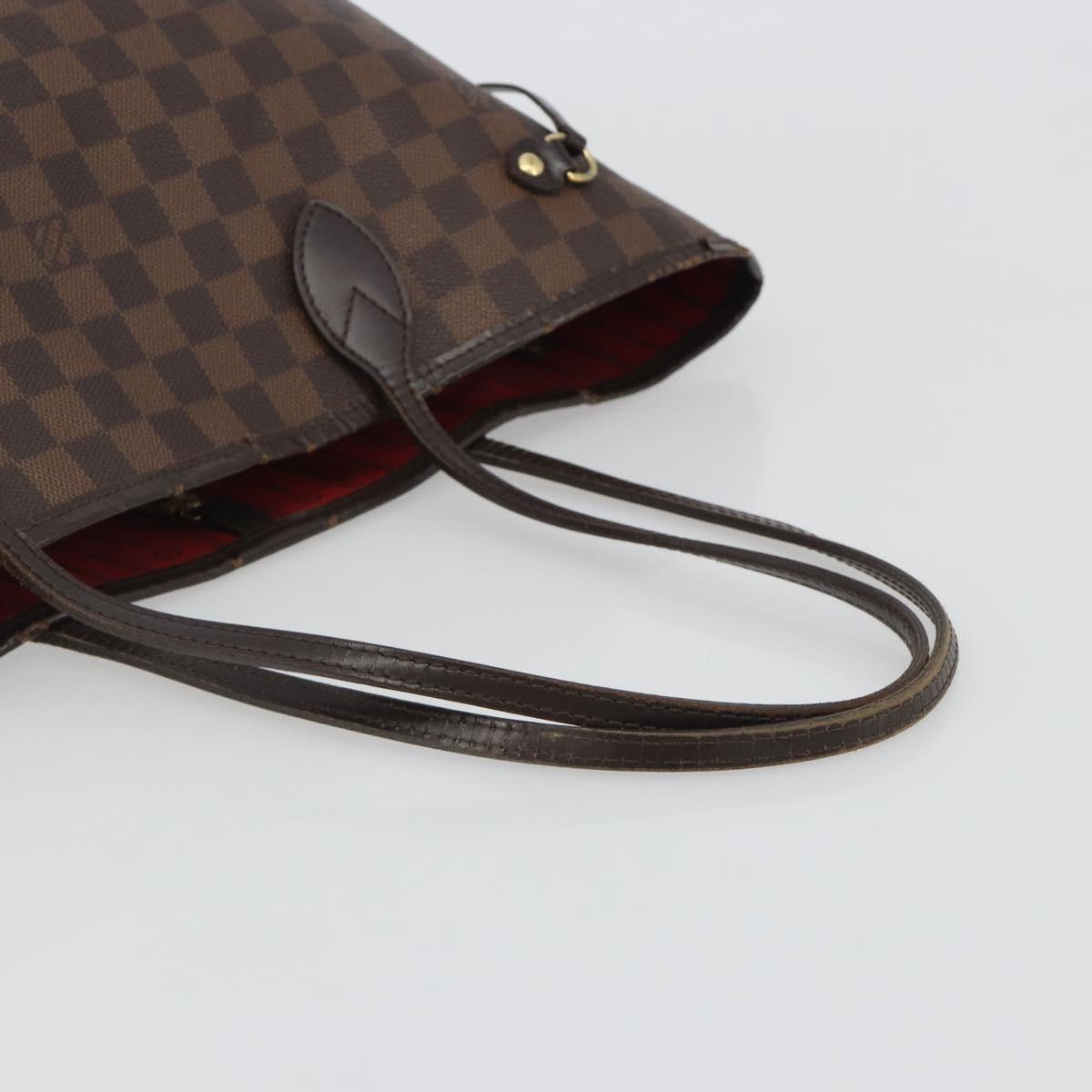 LOUIS VUITTON Damier Ebene Neverfull MM Tote Bag N51105 LV Auth am12029