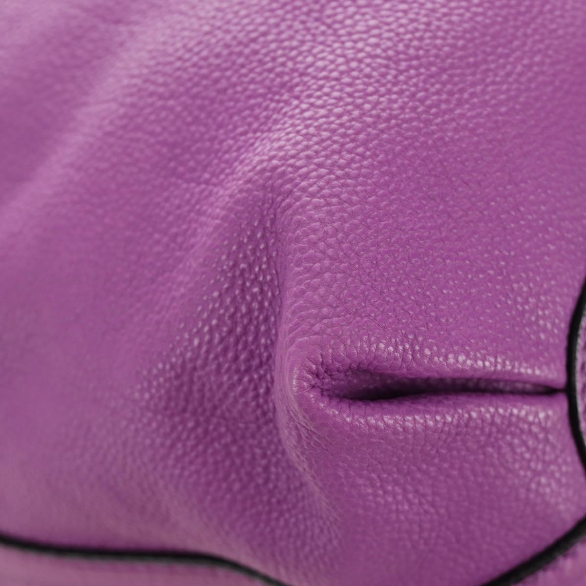 Chloe Elsie Hand Bag Leather 2way Purple Gold Auth am12030V