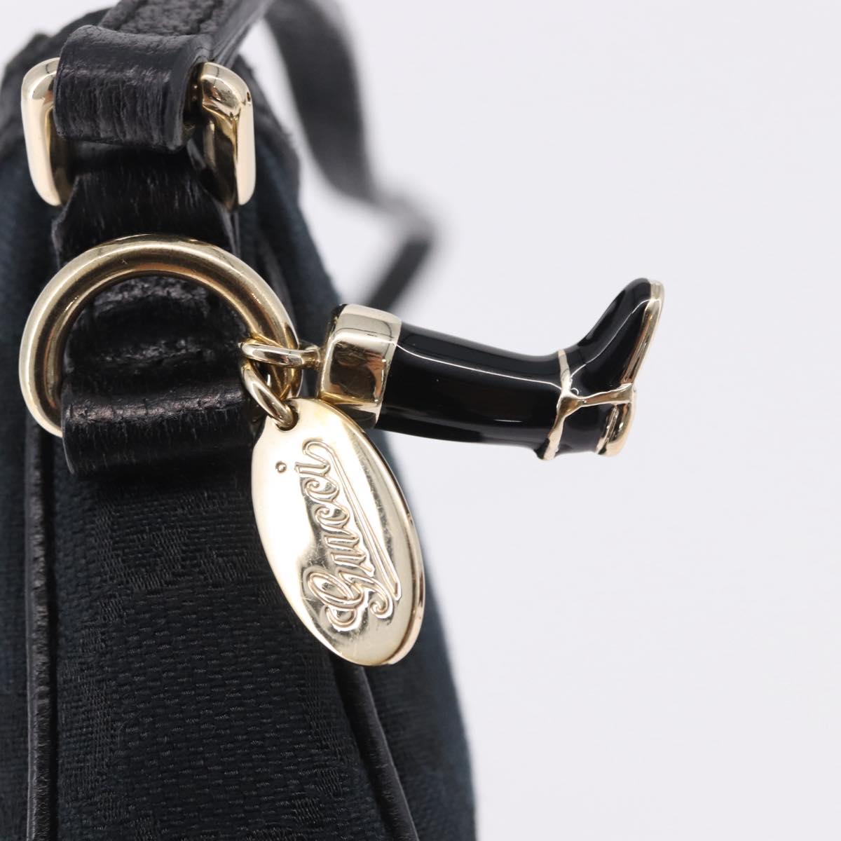 GUCCI GG Canvas Accessory Pouch Black 154432 Auth am12031V