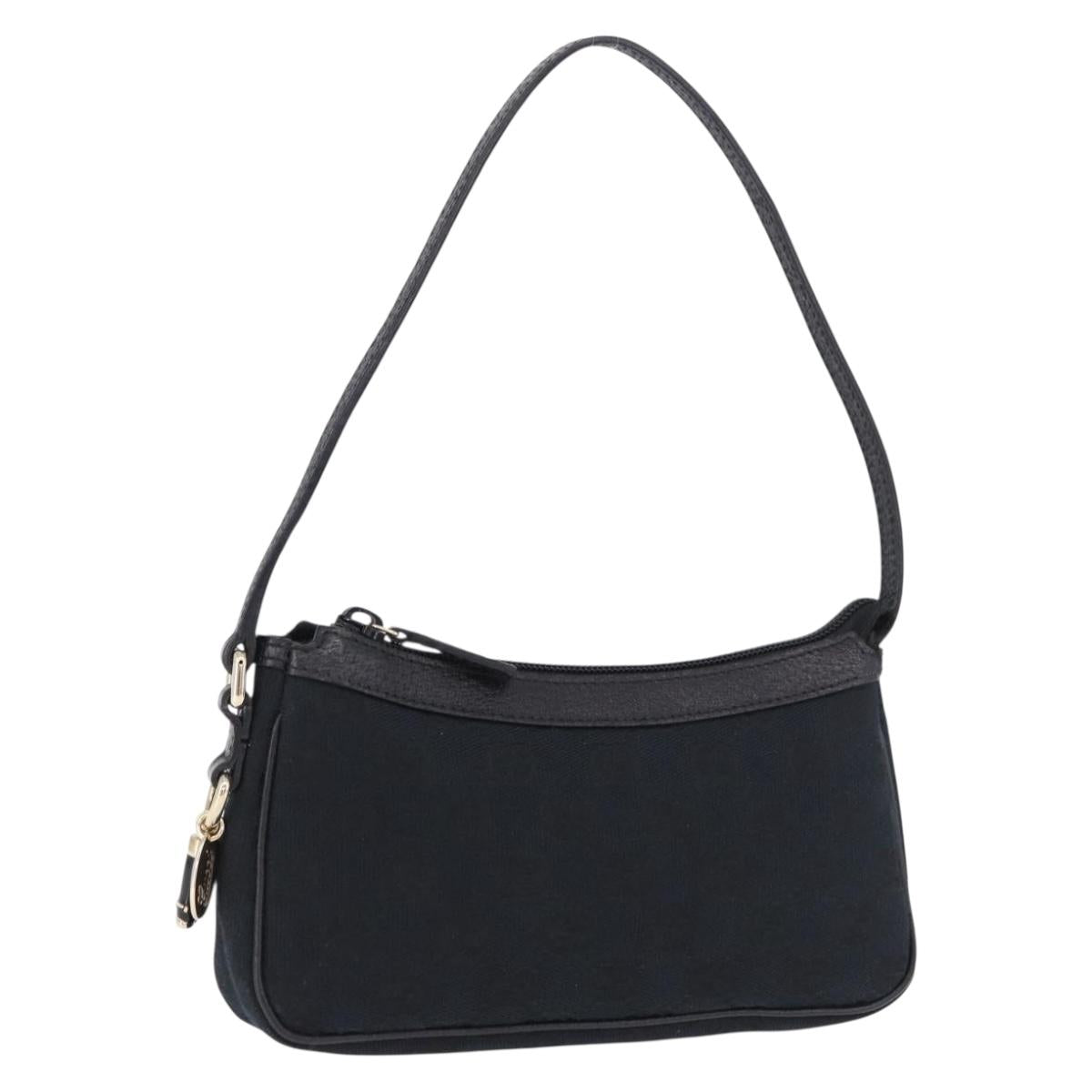 GUCCI GG Canvas Accessory Pouch Black 154432 Auth am12031V