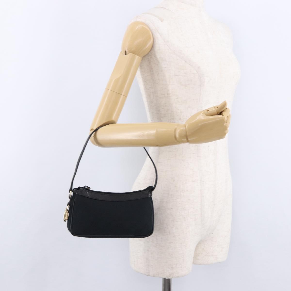 GUCCI GG Canvas Accessory Pouch Black 154432 Auth am12031V