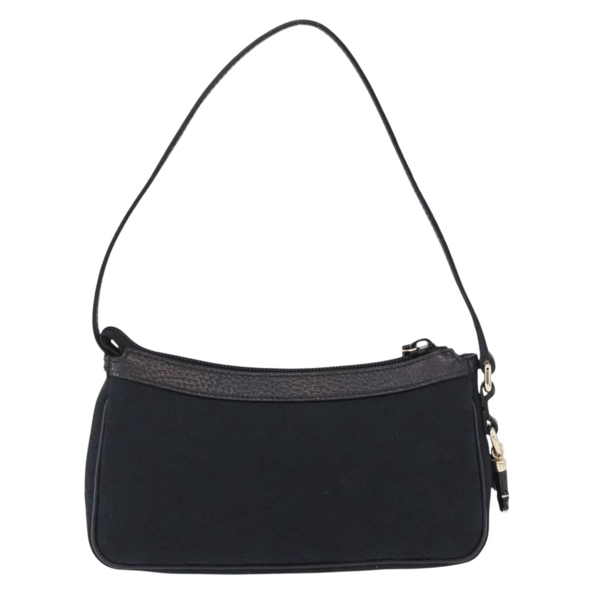 GUCCI GG Canvas Accessory Pouch Black 154432 Auth am12031V