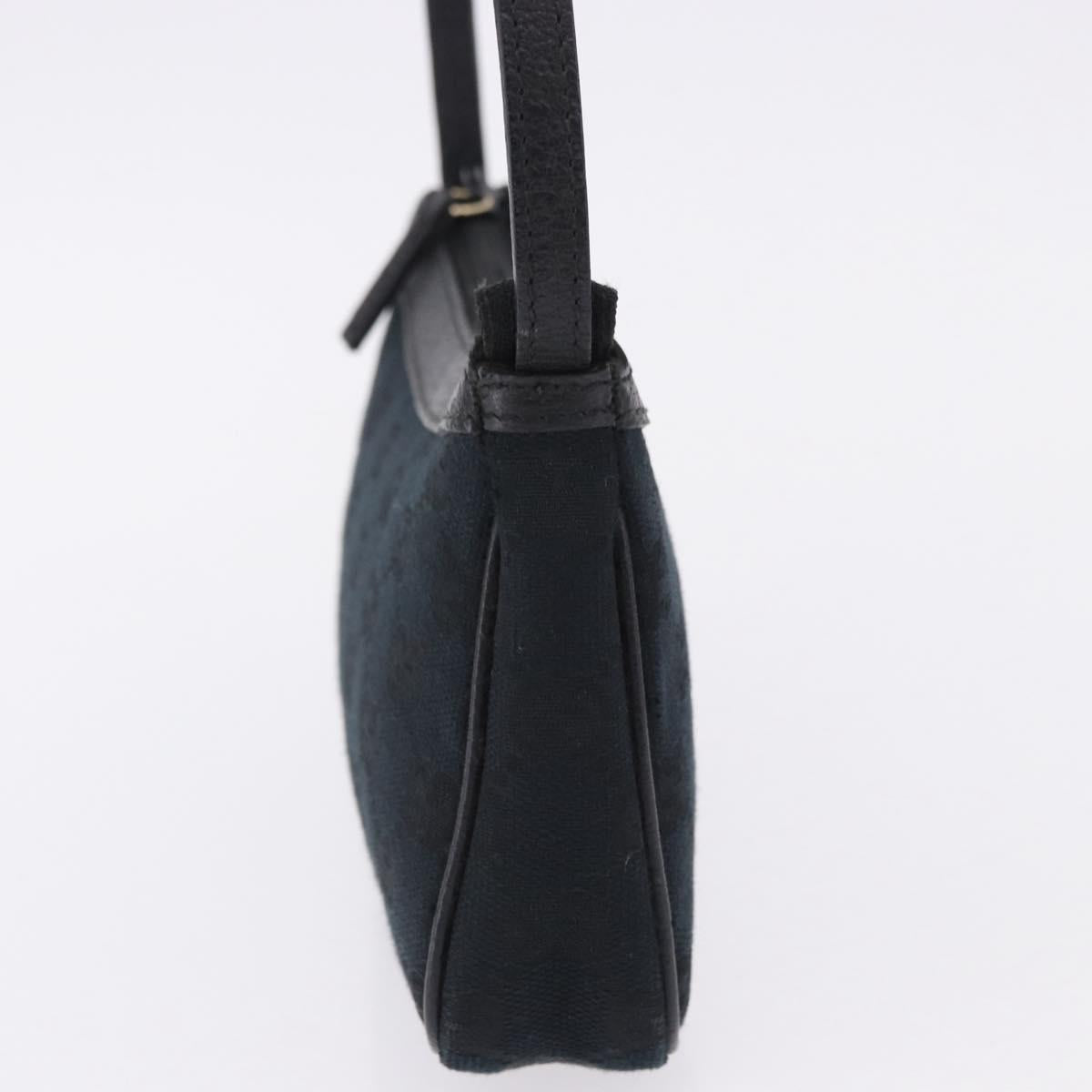 GUCCI GG Canvas Accessory Pouch Black 154432 Auth am12031V
