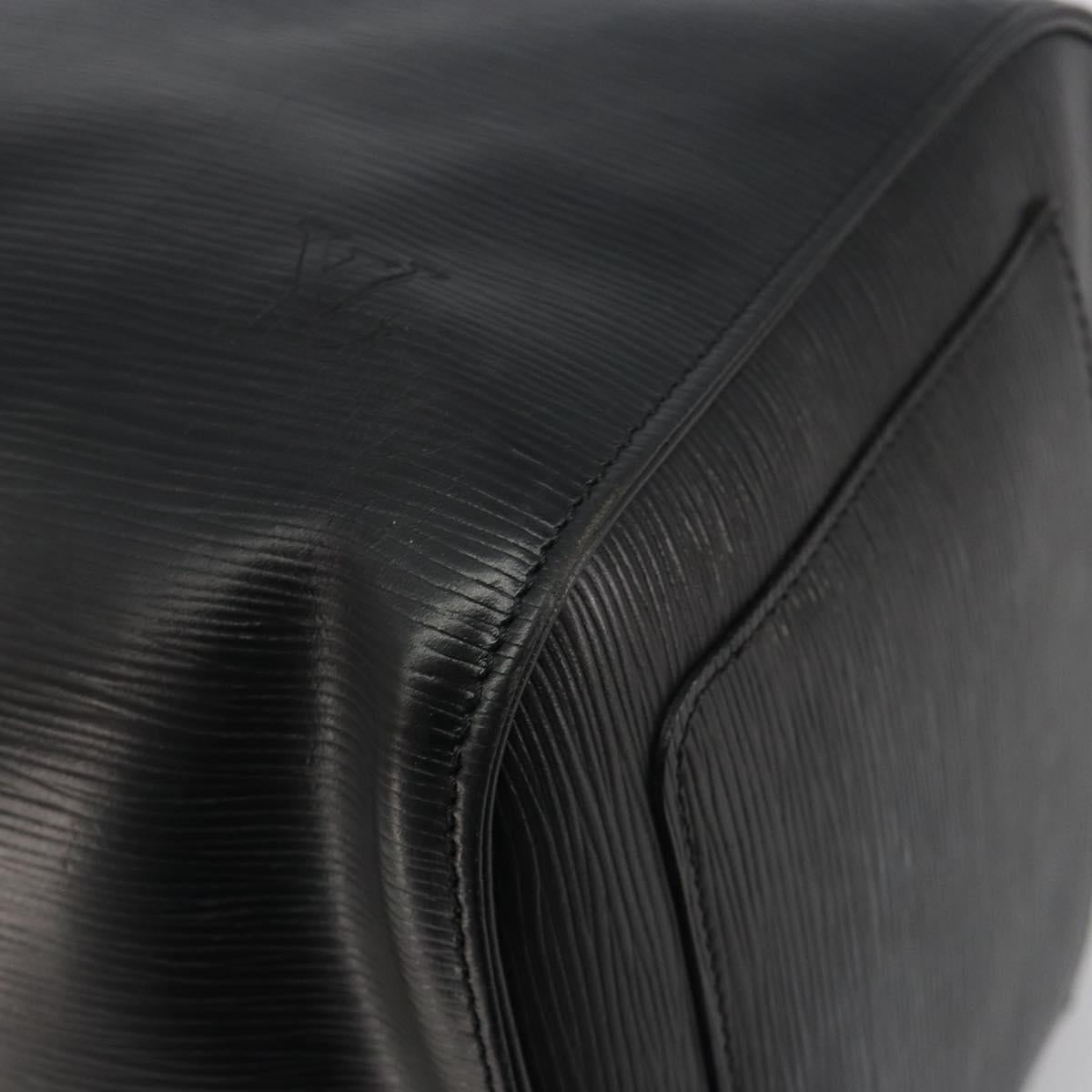 LOUIS VUITTON Epi Keepall 45 Boston Bag Black M42972 LV Auth am12043