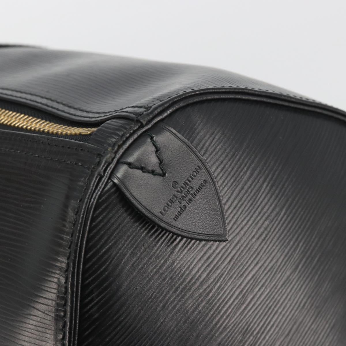LOUIS VUITTON Epi Keepall 45 Boston Bag Black M42972 LV Auth am12043
