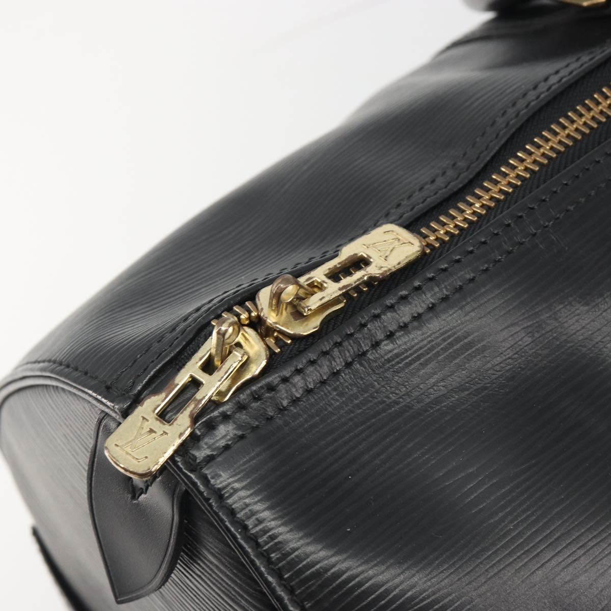LOUIS VUITTON Epi Keepall 45 Boston Bag Black M42972 LV Auth am12043