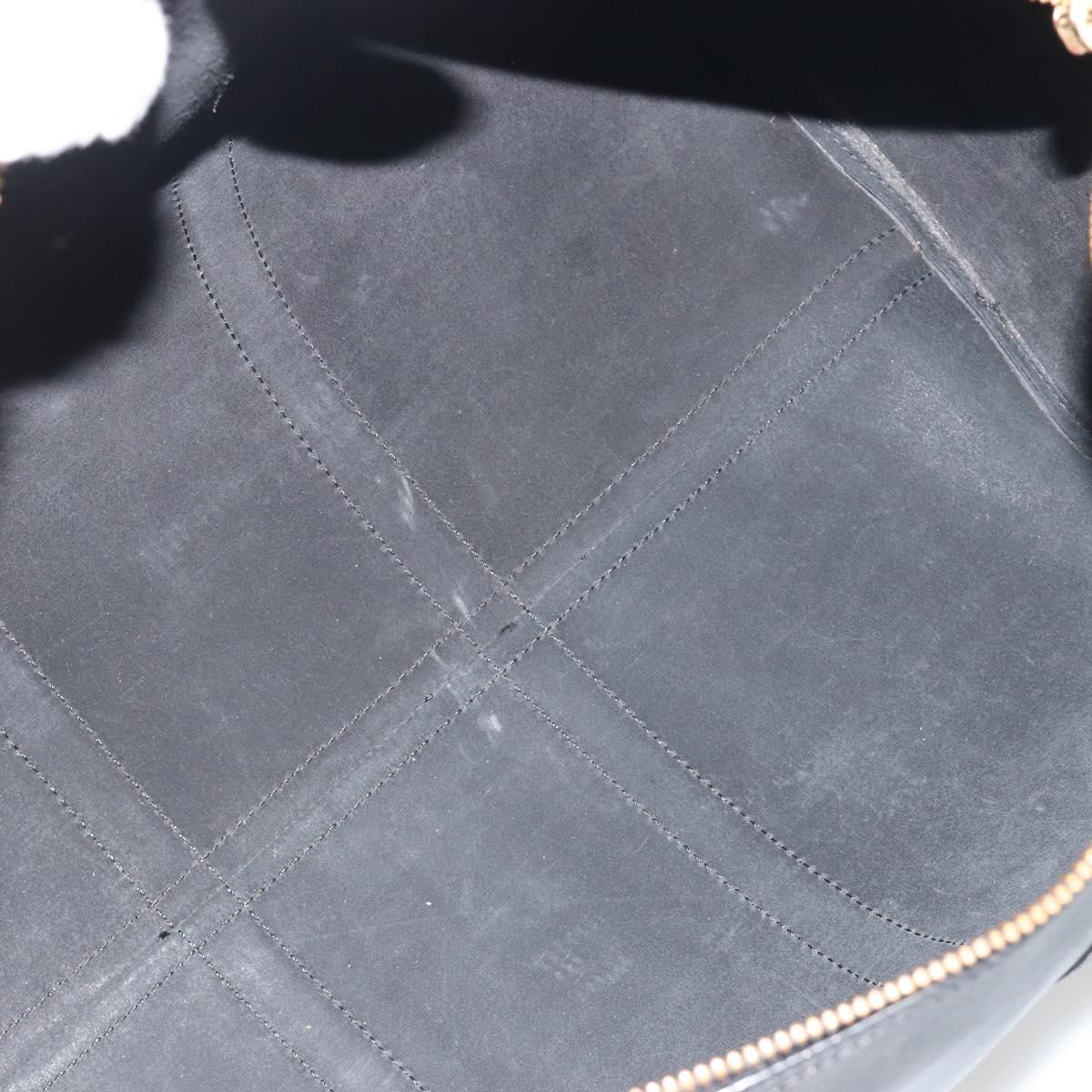 LOUIS VUITTON Epi Keepall 45 Boston Bag Black M42972 LV Auth am12043