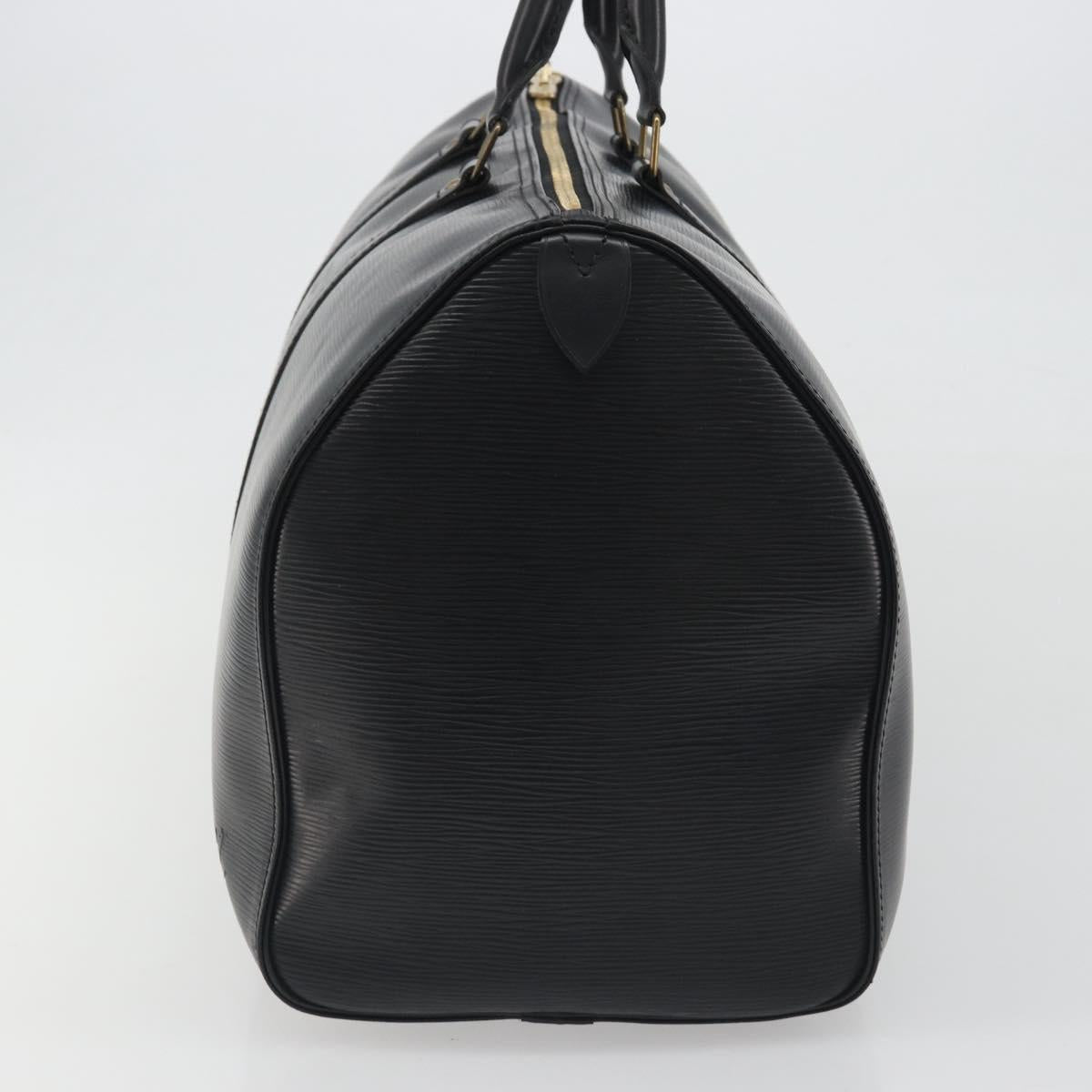 LOUIS VUITTON Epi Keepall 45 Boston Bag Black M42972 LV Auth am12043