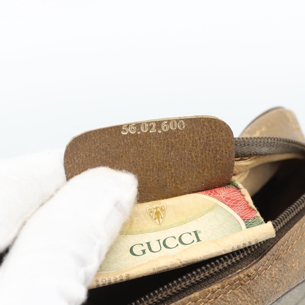 GUCCI GG Supreme Shoulder Bag PVC Beige Gold 56 02 600 Auth am12045