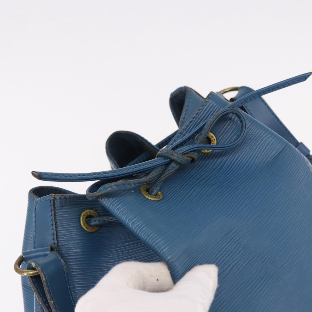 LOUIS VUITTON Epi Petit Noe Shoulder Bag Blue M44105 LV Auth am12049