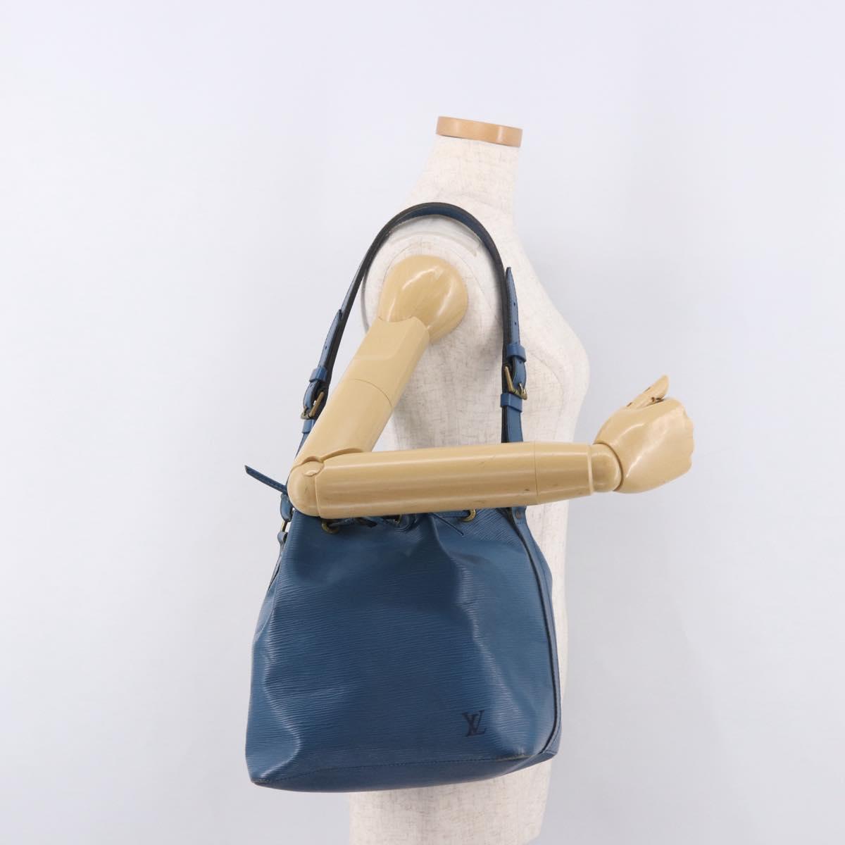 LOUIS VUITTON Epi Petit Noe Shoulder Bag Blue M44105 LV Auth am12049