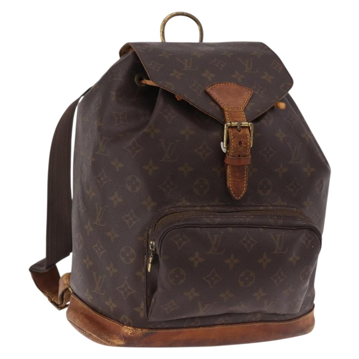 LOUIS VUITTON Monogram Montsouris GM Backpack M51135 LV Auth am12052
