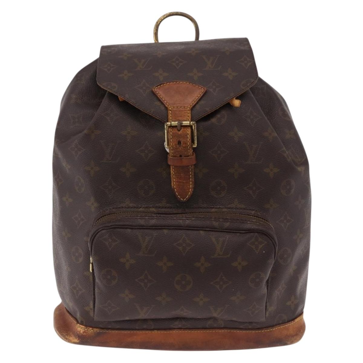 LOUIS VUITTON Monogram Montsouris GM Backpack M51135 LV Auth am12052