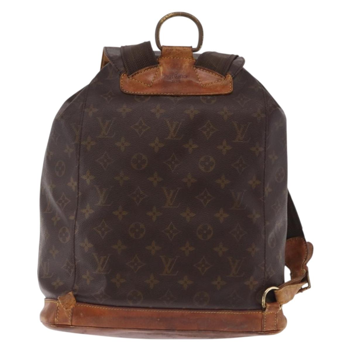 LOUIS VUITTON Monogram Montsouris GM Backpack M51135 LV Auth am12052