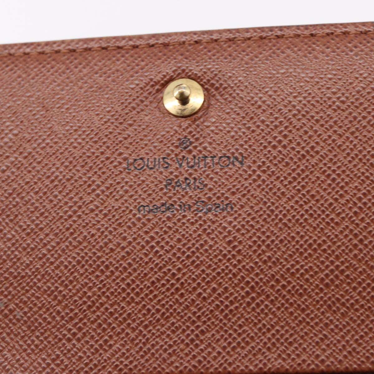 LOUIS VUITTON Monogram Porte Monnaie Billets Tresor Wallet M61730 Auth am12054V