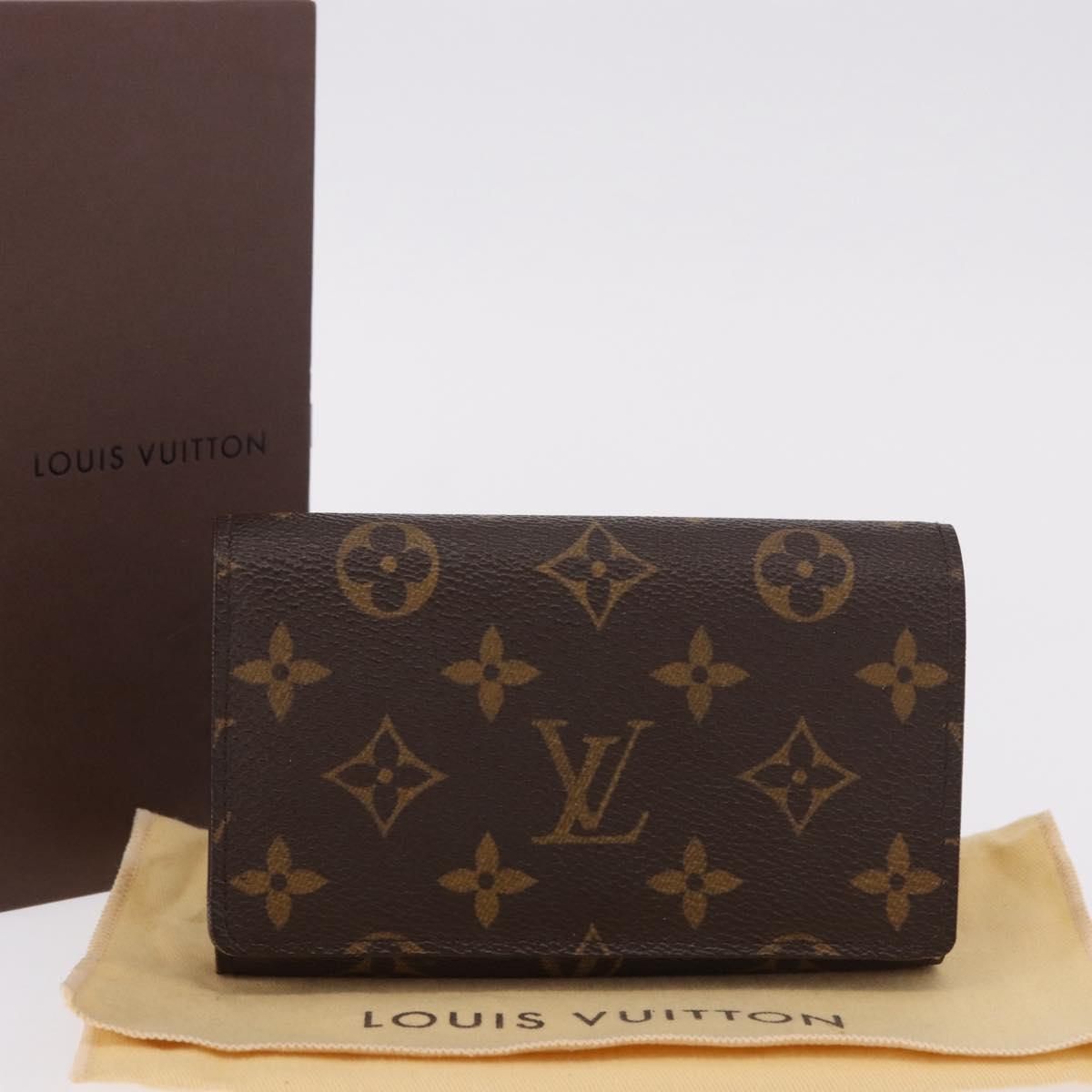 LOUIS VUITTON Monogram Porte Monnaie Billets Tresor Wallet M61730 Auth am12054V