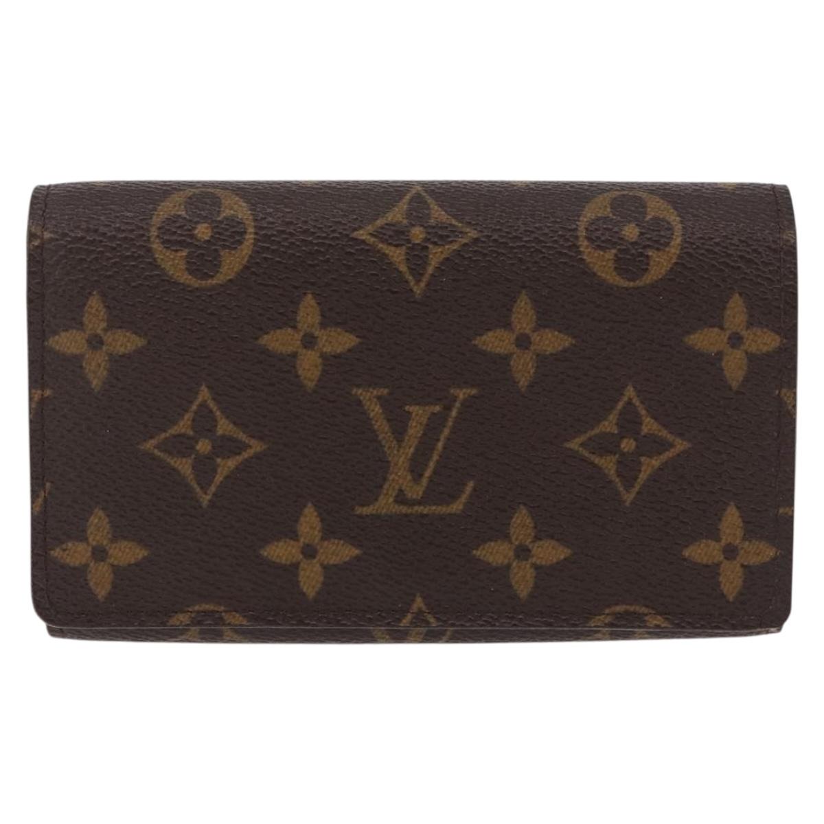 LOUIS VUITTON Monogram Porte Monnaie Billets Tresor Wallet M61730 Auth am12054V