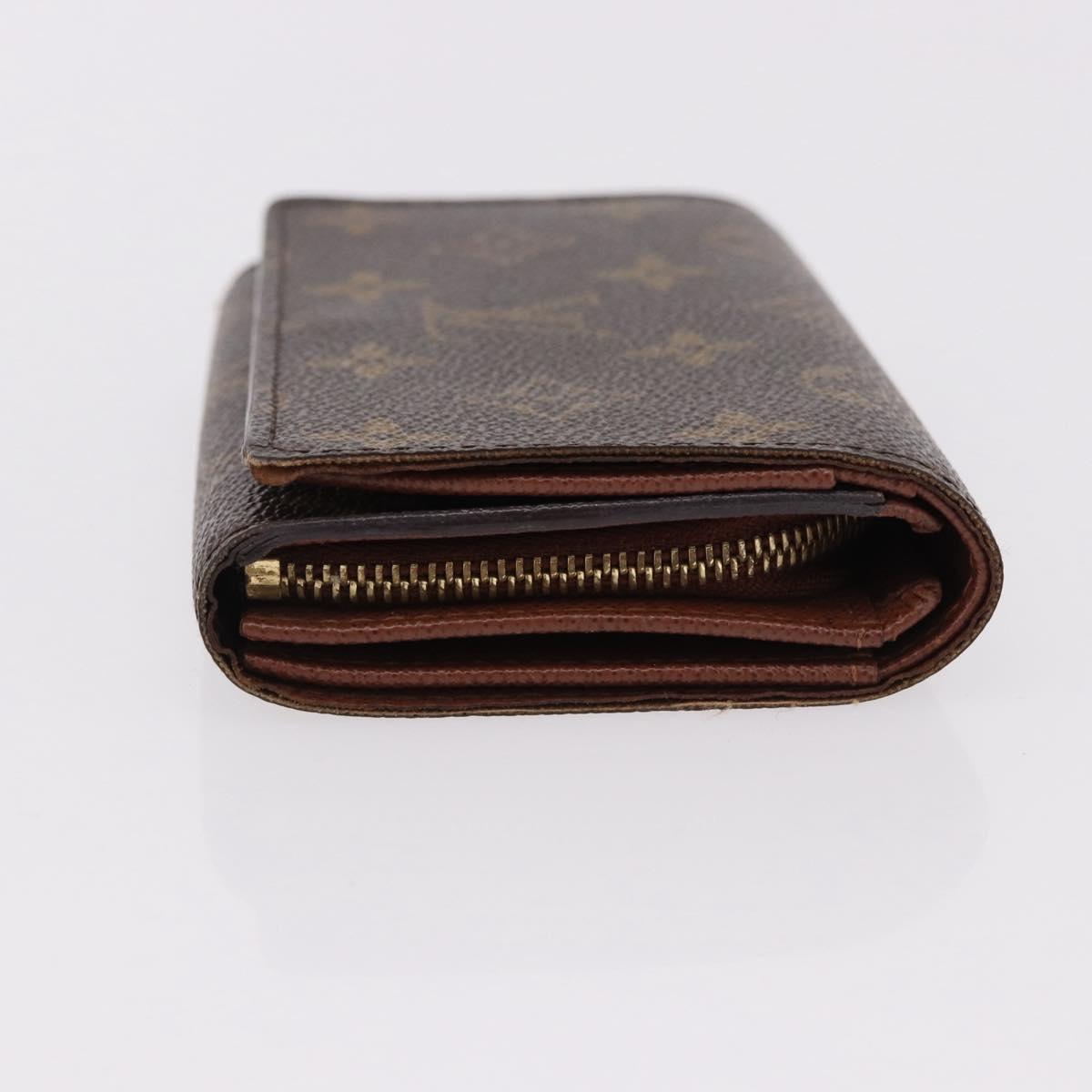 LOUIS VUITTON Monogram Porte Monnaie Billets Tresor Wallet M61730 Auth am12054V
